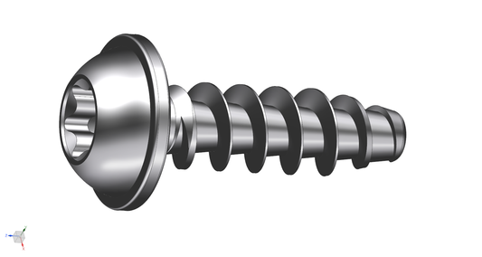 Schriever STS 2,5x5mm Edelstahl Thermoplast-Linsenkopfschraube mit Scheibe KN1038