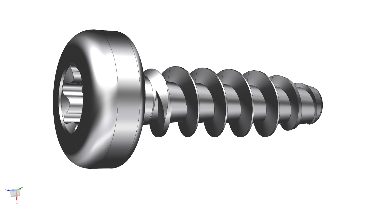 Schriever STS 1,8x6mm Stahl Thermoplast-Linsenzylinderkopfschraube KN1039