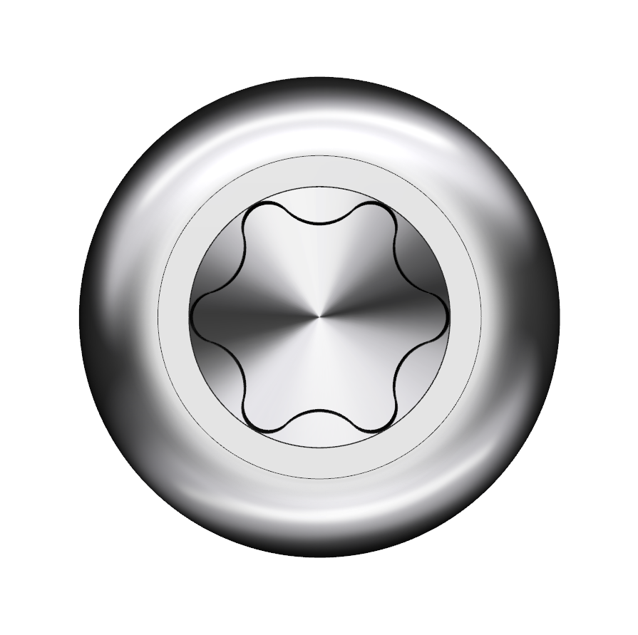 Schriever STS 1,8x10mm Edelstahl Thermoplast-Linsenzylinderkopfschraube KN1039