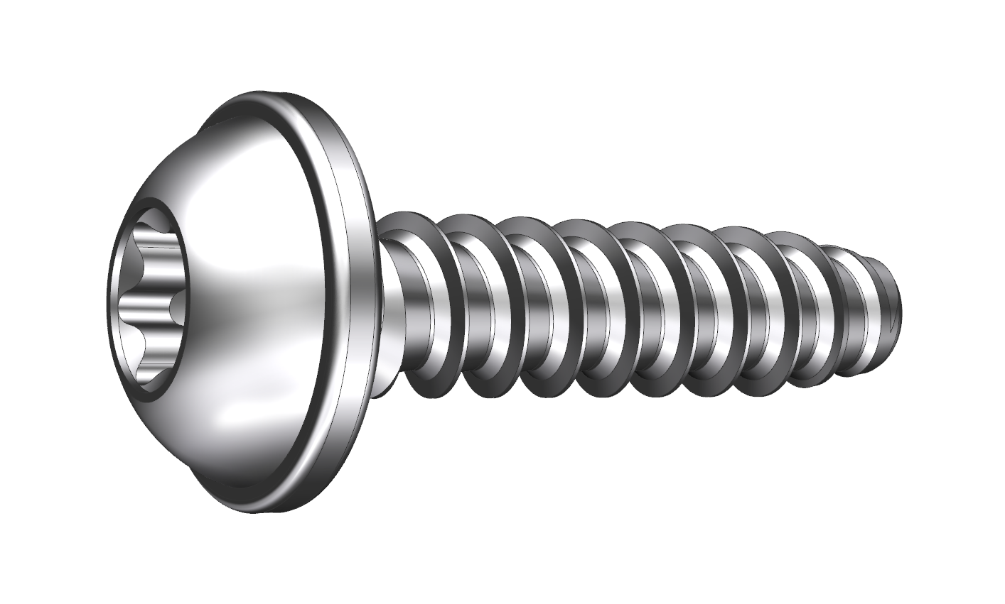 Schriever STSplus 5x10mm Stahl Thermoplast-Linsenkopfschraube mit Scheibe KN6038