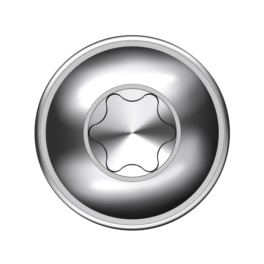 Schriever STSplus 8x25mm Stahl Thermoplast-Linsenkopfschraube mit Scheibe KN6038